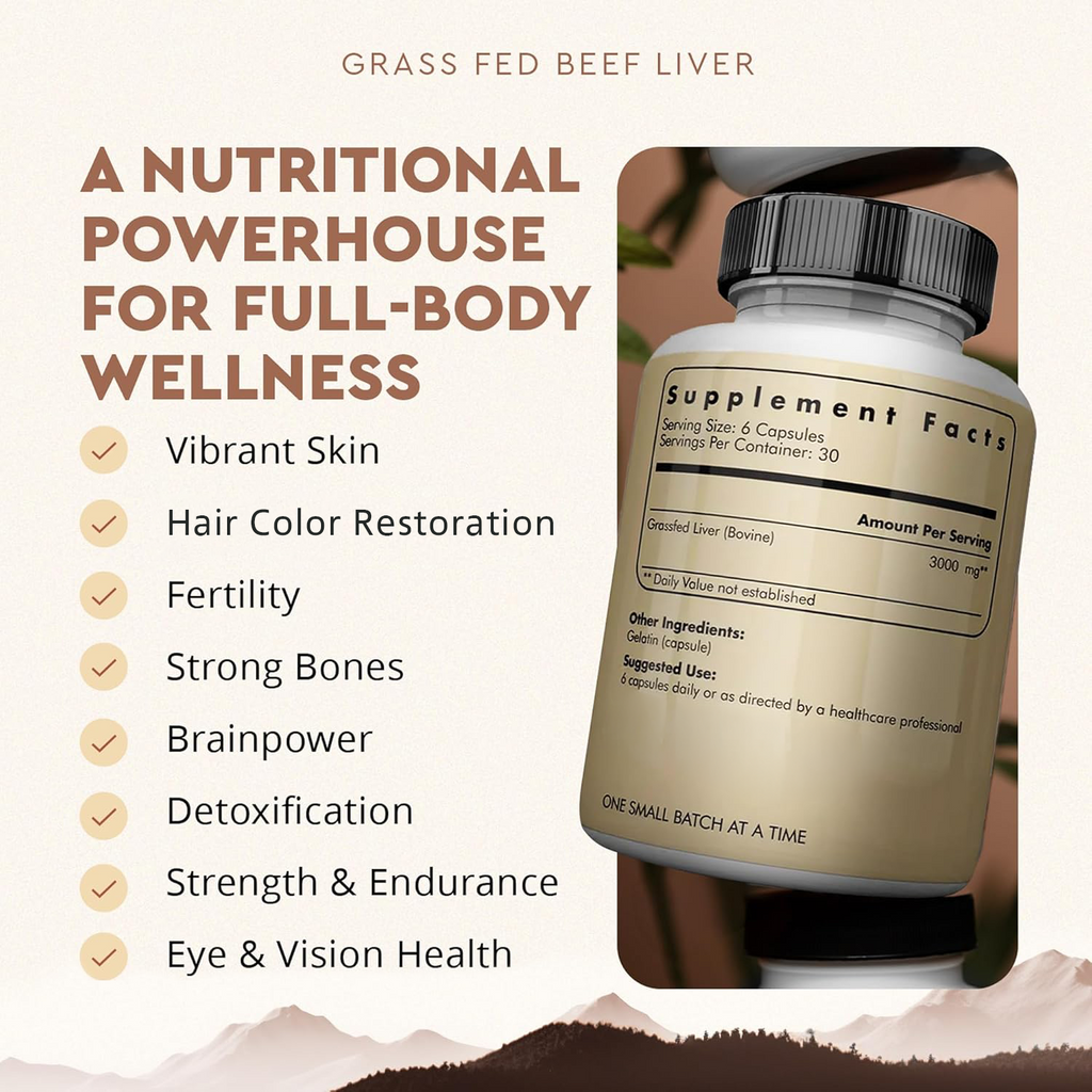 Grass-Fed Beef Liver Capsules