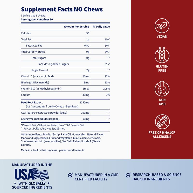 Nitric Oxide Beet Soft Chews