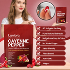 Cayenne Pepper Softgels Supplement, Supports Leg Vein, Heart and Blood Vessel Health