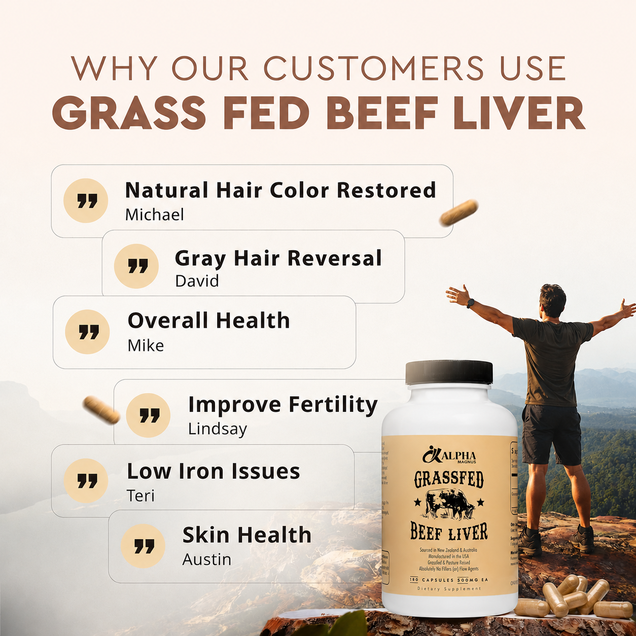 Grass-Fed Beef Liver Capsules